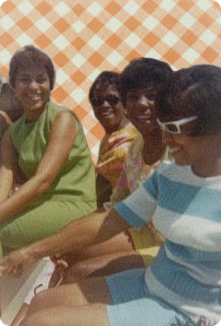 Group of friends laughing together outdoors, representing picnics for celebrations, gatherings, and sunny afternoons.